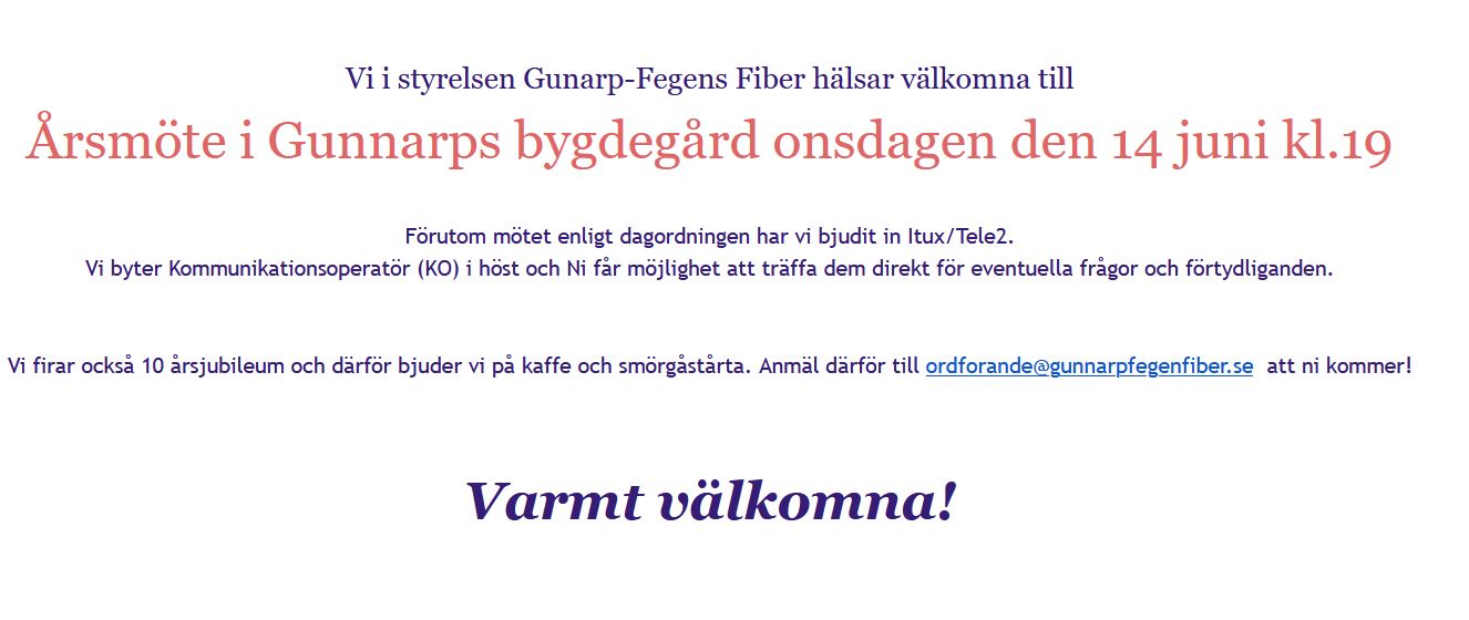 Årsstämma i Gunnarps Bygdegård den 14 juni-2024063184829 Årsstämma i Gunnarps Bygdegård den 14 juni-2024063184829